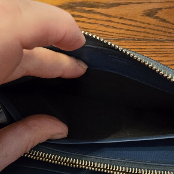 Prada REHAB Blue Authentic Zip Around Wallet - Picture 8 of 13